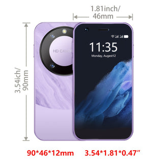 هاتف ذكي SOYES F8 Pro Max Mini - شاشة LCD بحجم 7.62 سم، كاميرا أمامية بدقة 2 ميجابكسل، دقة 480x800، بطارية قابلة للشحن بسعة 2000 مللي أمبير، نظام أندرويد 8.1، شريحتين SIM، شبكة 3G، منفذ USB Type-C، ، تردد60 هرتز نسبة عرض إلى ارتفاع 9:16، إصدار عالمي مفتوح