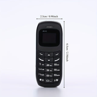 هاتف أساسي بشريحتي اتصال فائق الصغر مع شاشة LCD، غير مقاوم للماء، واجهة أزرار، نظام التشغيل أندرويد، منفذ Mini-USB، طراز 2023، دقة 320x240، طاقة كهربائية مزدوجة بالبطارية/USB، بطارية ليثيوم بوليمر بسعة 380 مللي أمبير - متوافق مع شركة الاتصالات المحمولة