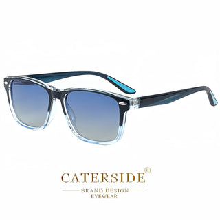 Caterside Men's Polarized Sunglasses - Ultra Light TR90 Frame with TAC Lens for Fishing, Hiking, Casual Vacation 