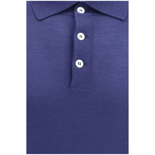 Brunello Cucinelli Blue Cashmere Dress Shirt