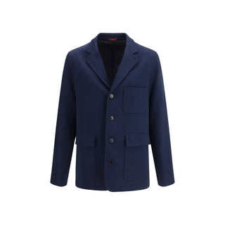 Gucci Blue Cotton Coat