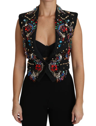 Dolce &amp; Gabbana Enchanted Sicily Crystal-Embellished Vest