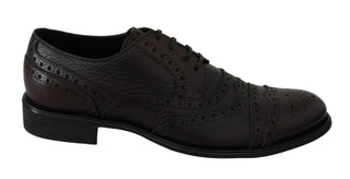 Dolce &amp; Gabbana Elegant Mens Leather Derby Dress Shoes