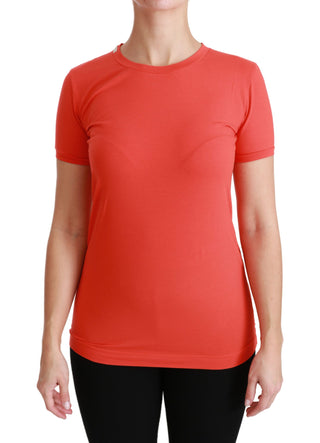 Dolce &amp; Gabbana Elegant Red Crewneck Short Sleeve Tee