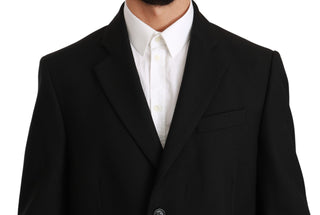 Dolce &amp; Gabbana Elegant Black Wool Formal Blazer