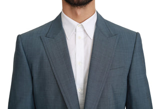 Dolce &amp; Gabbana Elegant Light Blue Slim Fit Blazer