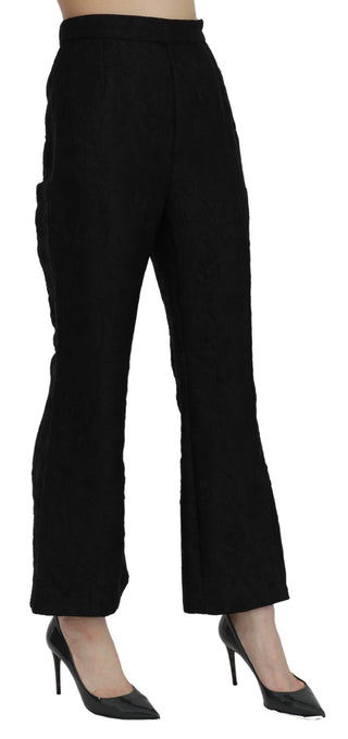 Dolce & Gabbana Chic High Waist Flared Cropped Pants