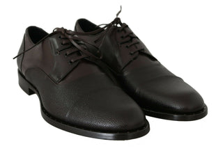 Dolce & Gabbana Elegant Brown Leather Formal Lace-ups