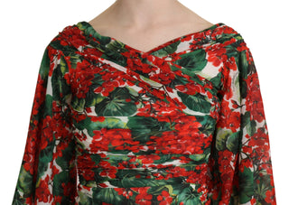 Dolce &amp; Gabbana Enchanting Floral Midi Sheath Dress