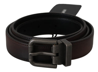 Dolce &amp; Gabbana Elegant Leather Belt in Classic Brown