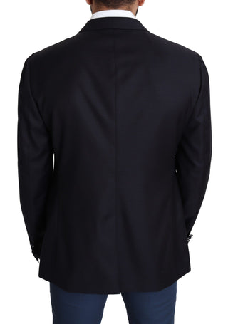 Dolce &amp; Gabbana Elegant Black Virgin Wool Men's Blazer