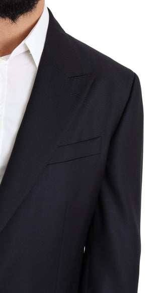 Dolce &amp; Gabbana Elegant Black Virgin Wool Men's Blazer