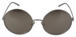 Dolce &amp; Gabbana Chic Silver Gray Lens Sunglasses for Women