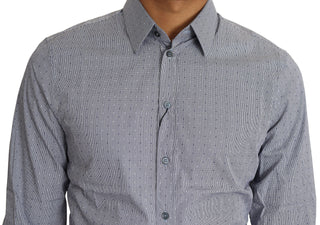 Dolce &amp; Gabbana Sicilia Slim Fit Polka Dot Cotton Blend Shirt