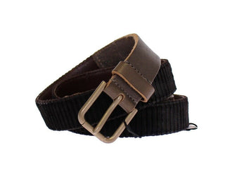 Dolce &amp; Gabbana Elegant Leather-Cotton Fusion Men's Belt