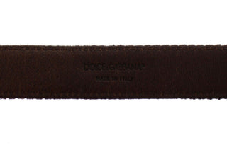 Dolce &amp; Gabbana Elegant Leather-Cotton Fusion Men's Belt