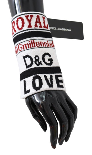 Dolce &amp; Gabbana Multicolored Virgin Wool Wrist Wrap