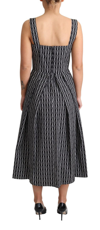 Dolce &amp; Gabbana Elegant Sleeveless Geometric A-line Dress