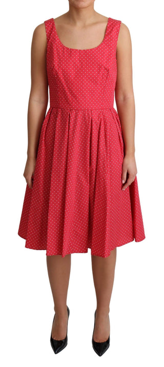 Dolce &amp; Gabbana Polka-Dot Sleeveless A-Line Dress