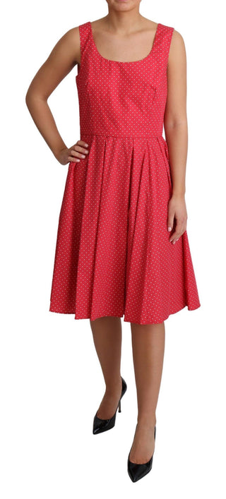 Dolce &amp; Gabbana Polka-Dot Sleeveless A-Line Dress