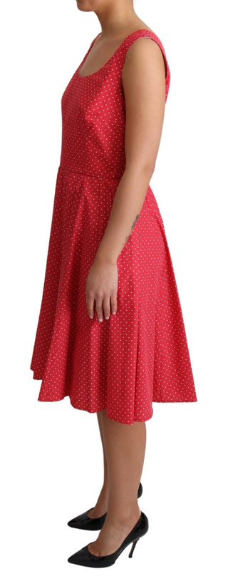 Dolce &amp; Gabbana Polka-Dot Sleeveless A-Line Dress