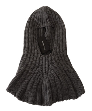 Dolce &amp; Gabbana Elegant Cashmere Hood Scarf in Grey