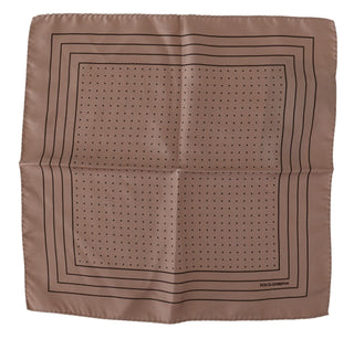 Dolce &amp; Gabbana Elegant Silk Dot Pocket Square