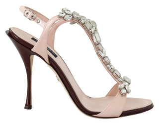 Dolce &amp; Gabbana Crystal-Embellished Stiletto Sandals