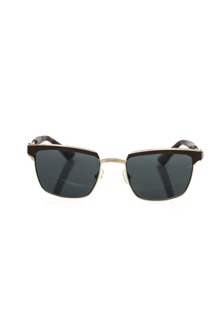 Frankie Morello Brown Metallic Fibre Sunglass