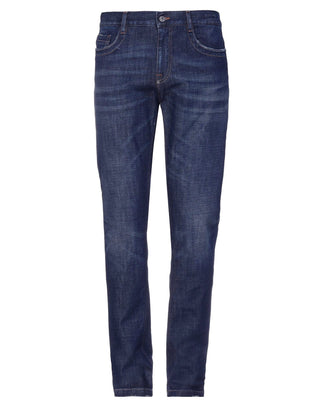 Bikkembergs Blue Cotton Men Jean