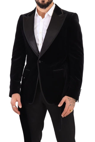 Dolce &amp; Gabbana Elegant Single Breasted Velvet Blazer