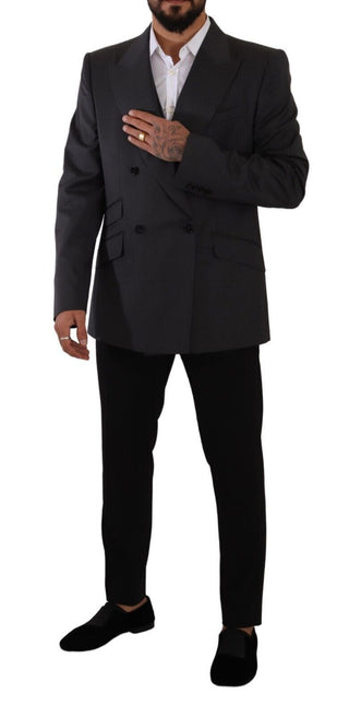 Dolce &amp; Gabbana Elegant Gray Sicilia Wool Blend Suit