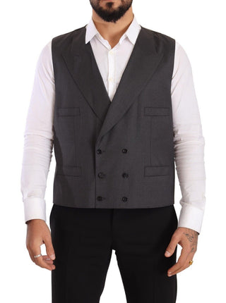 Dolce &amp; Gabbana Elegant Gray Sicilia Wool Blend Suit