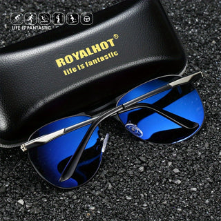 Royal Hot Polarized Sunglasses for Women Men with Mirror Lens for Outdoor Driving Fishing Travel with Gift Box for Mother's Day/Gifts 