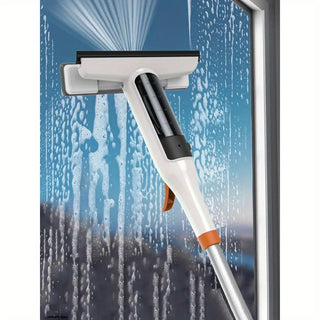 1pc Multifunctional Window Spray Squeegee - Durable Metal and Plastic, with Silicone Scraper, Water Spray Function for Glass and Floor Cleaning, Perfect for Bathroom/Kitchen/Wall Surfaces, Home Cleaning Essentials