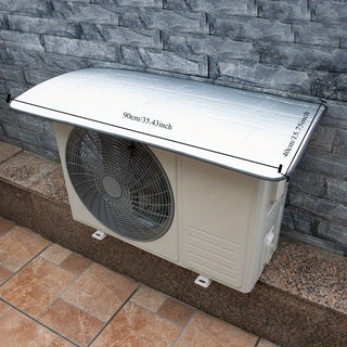 Magnetic Self-Closing Outdoor Air Conditioner Unit Protective Cover, Waterproof Sunproof with High Strength Magnets, No Electricity Needed, Fits All Outdoor Air Conditioner Units 