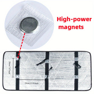 Magnetic Self-Closing Outdoor Air Conditioner Unit Protective Cover, Waterproof Sunproof with High Strength Magnets, No Electricity Needed, Fits All Outdoor Air Conditioner Units 