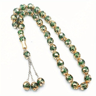 1pc Ethnic Style Hand Chain, Middle East Hand Nail Neutral 33 Beads, Oval Hand Nail for Men and Women Universal 