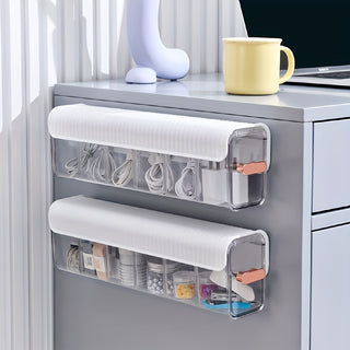 Expandable Wall Mount Underwear and Socks Organizer - Clear Mesh Bra Drawer, Closet Storage Solution 