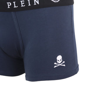 Philipp Plein Blue Cotton Men's Boxer