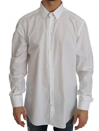 Dolce &amp; Gabbana Exclusive White Slim Fit Formal Shirt