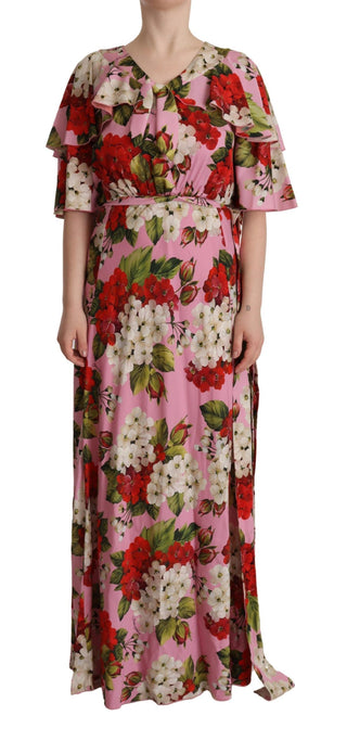 Dolce &amp; Gabbana Enchanting Floral Silk Maxi Dress