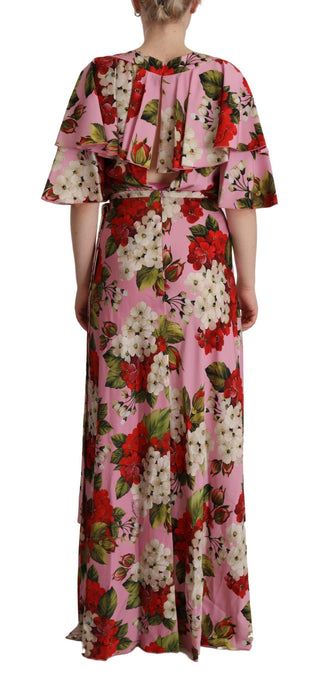 Dolce &amp; Gabbana Enchanting Floral Silk Maxi Dress