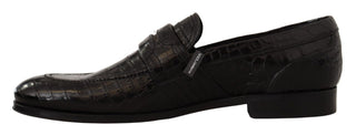 Dolce &amp; Gabbana Elegant Crocodile Leather Moccasin Shoes