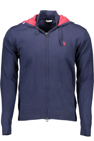 US POLO ASSN. Blue Cotton Men Sweater