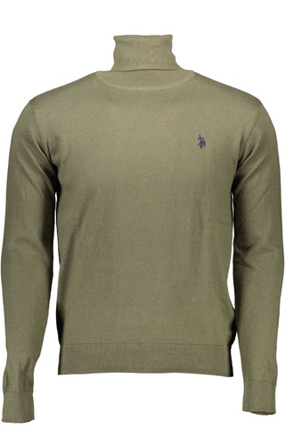 US POLO ASSN. Green Cotton Men Sweater