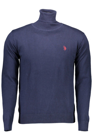 US POLO ASSN. Blue Cotton Men Sweater