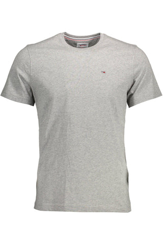 Tommy Hilfiger Gray Cotton Men T-Shirt