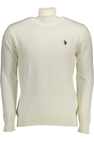 US POLO ASSN. White Cotton Men Sweater