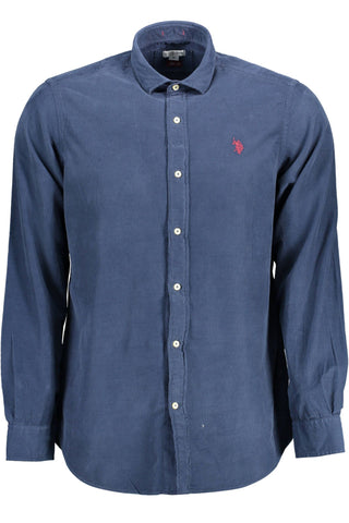 U.S. POLO ASSN. Blue Cotton Men Shirt